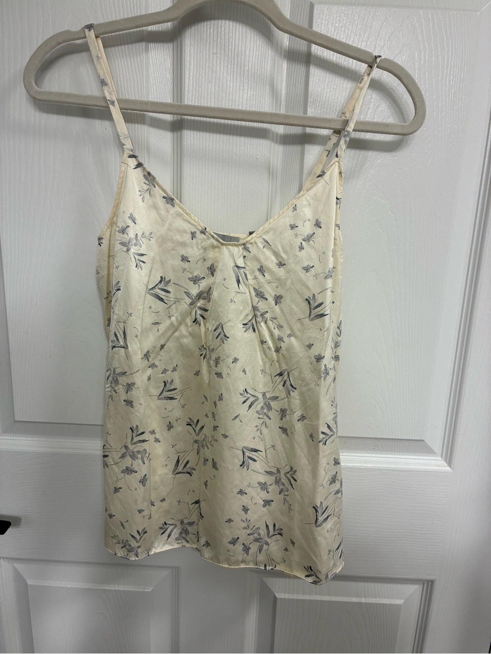 Vince Cream Satin Floral Cami